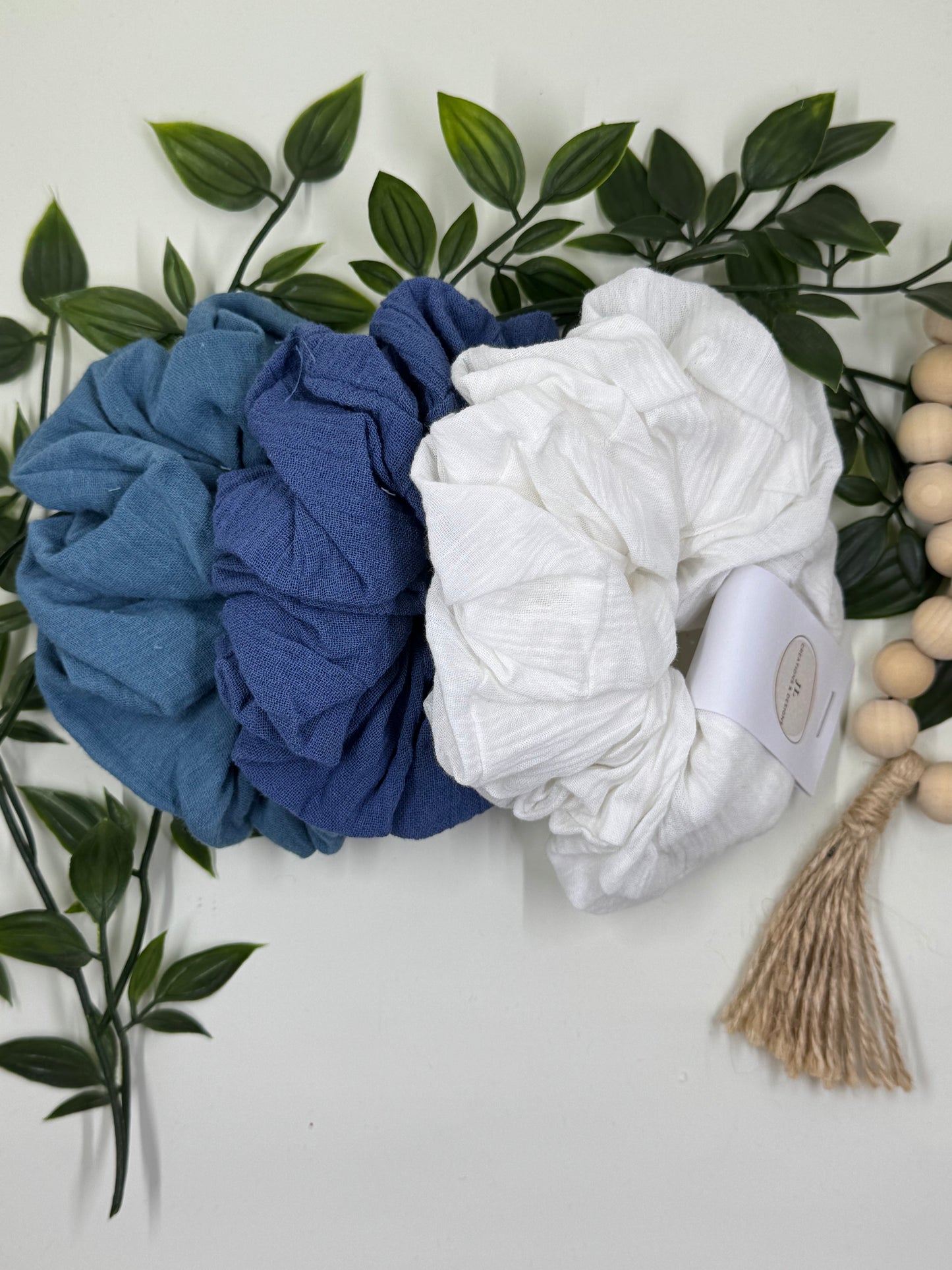 Scrunchies 3 Pack- Blue