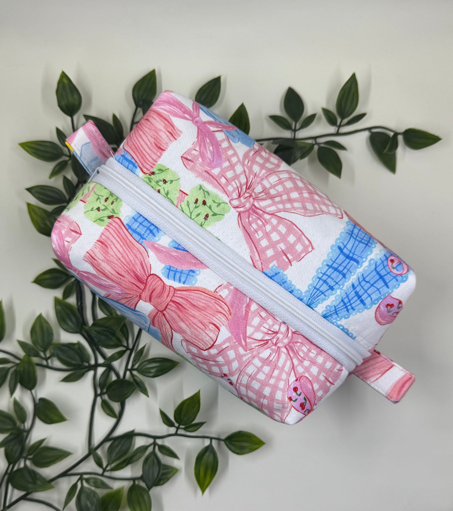 Boxed Makeup Bags - Bow Fabic