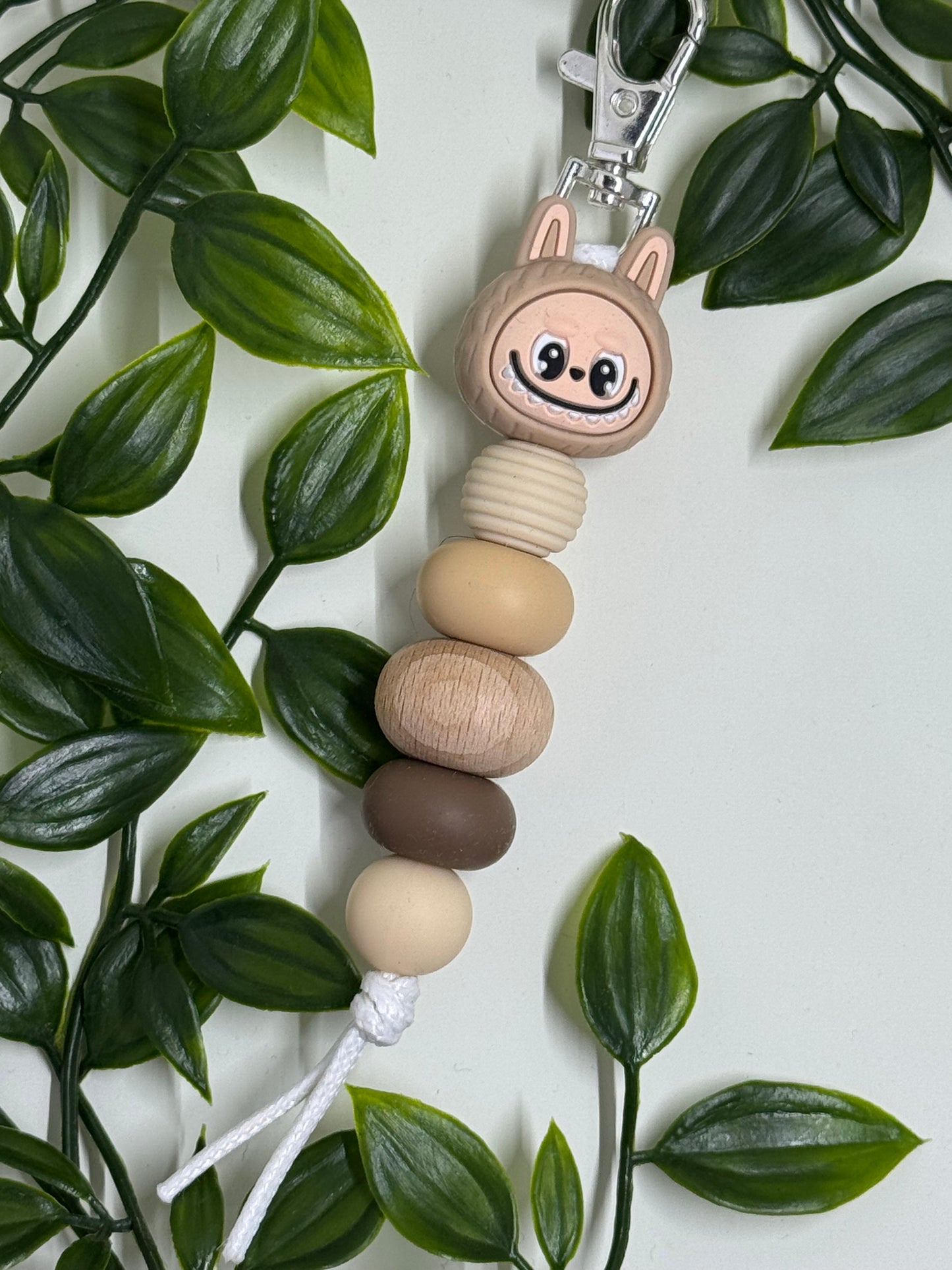 Labubu Beaded Keyrings - Neutral