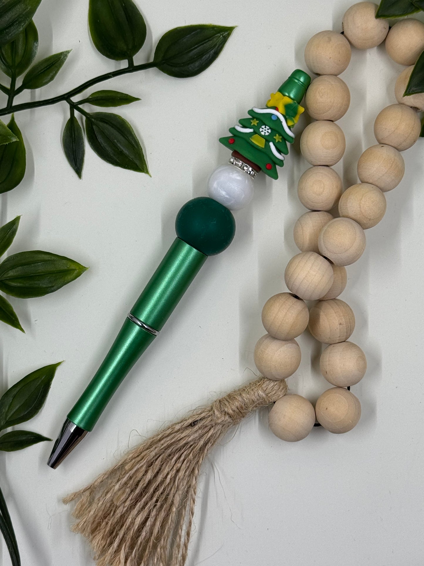 Christmas Beaded Pens- Christmas Tree