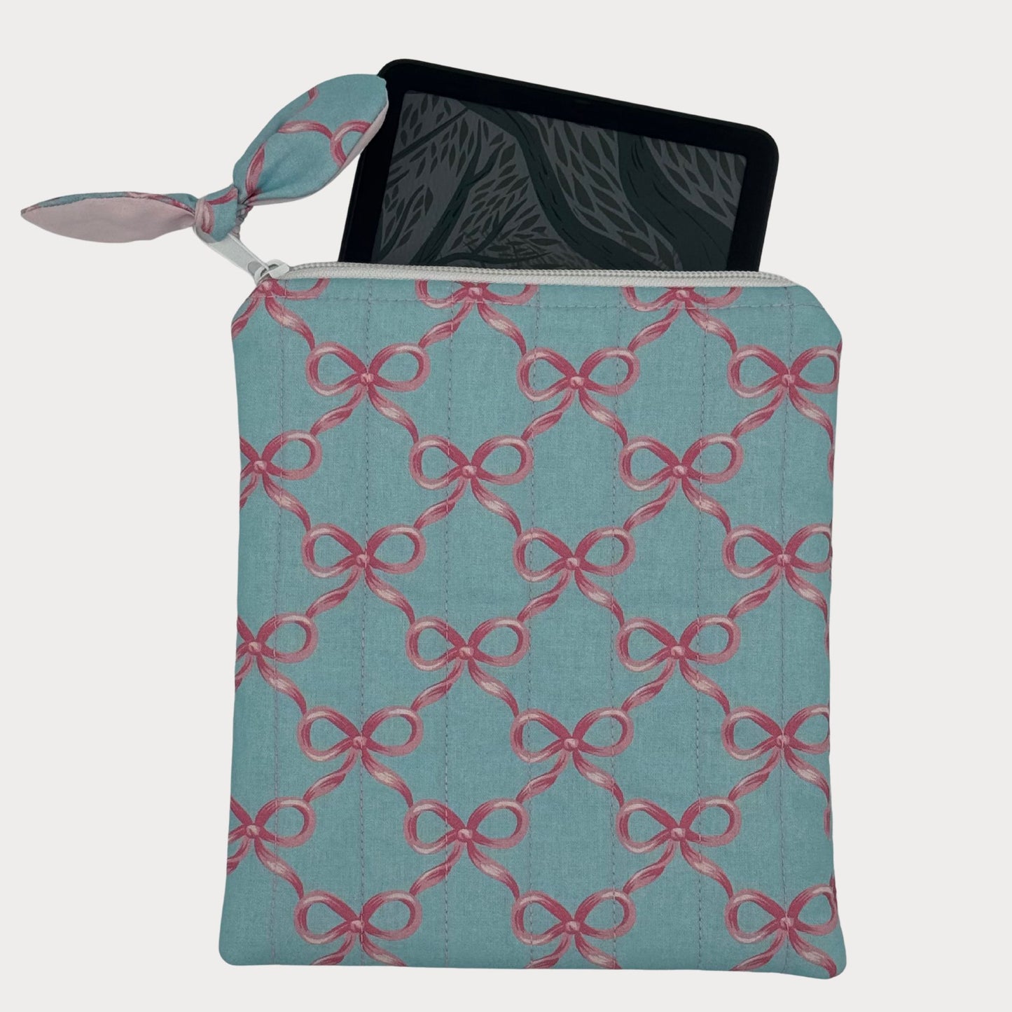E-reader Case (Kindle or Kobo) - Blue Bow