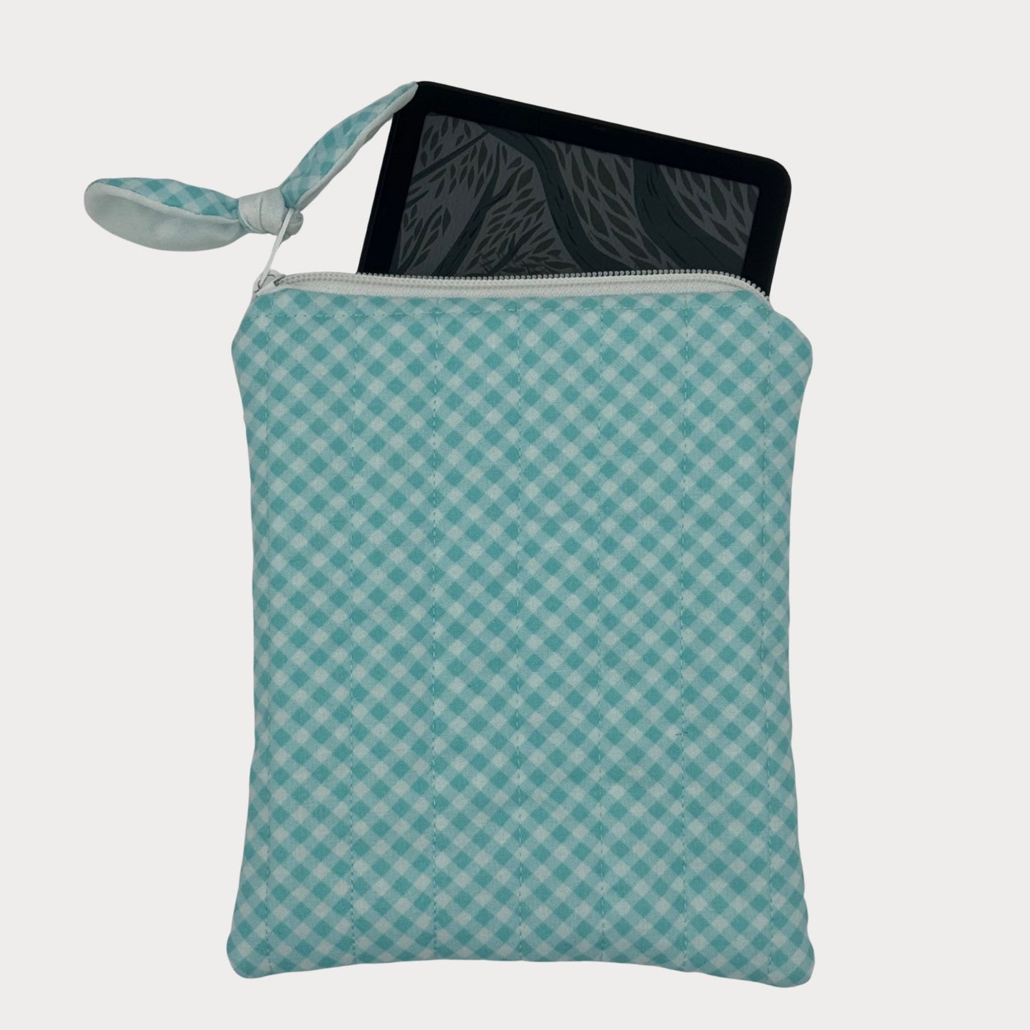 E-reader Case (Kindle or Kobo) - Coastal Gingham Blue