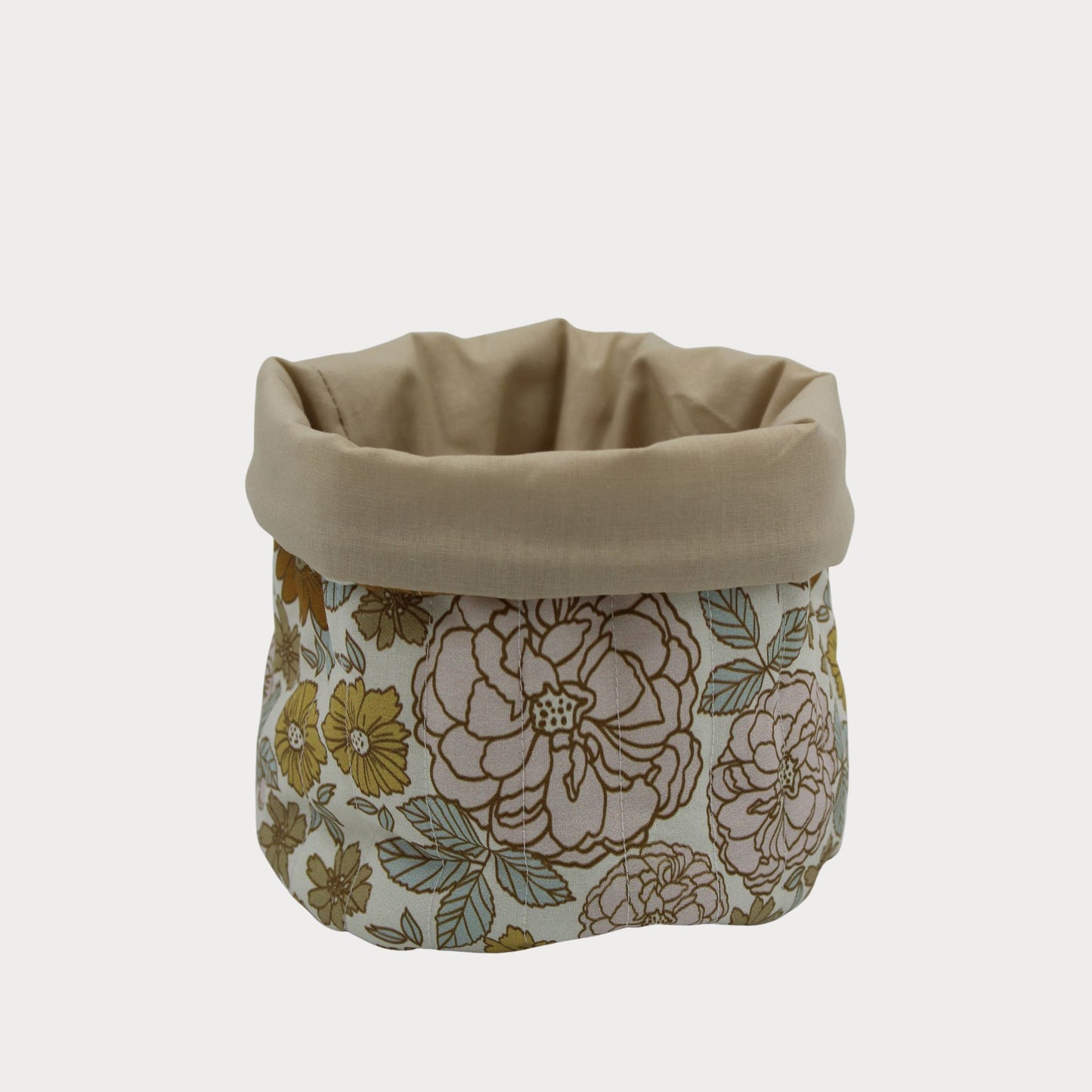 Fabric Vanity Storage Baskets - Golden Girl